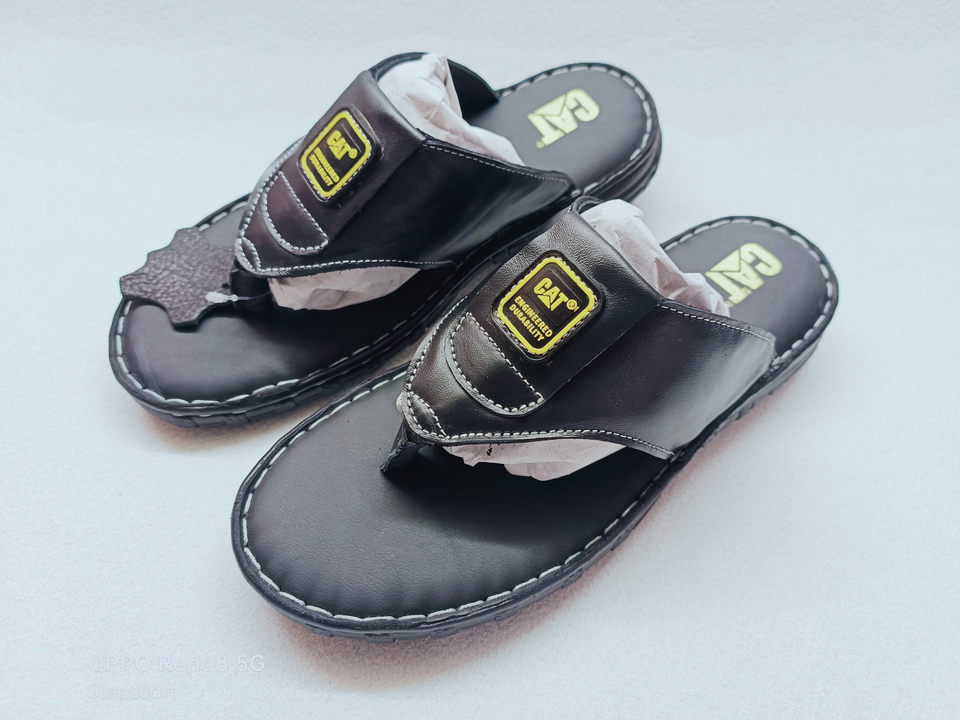 Men's Genuine Leather Flip flops Slippers  uploaded by Stepscart Geniune Leathers Goods Products on 6/4/2023