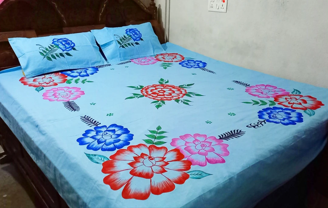 Fashion bed seet Bedsheets uploaded by Kashyap art on 6/4/2023