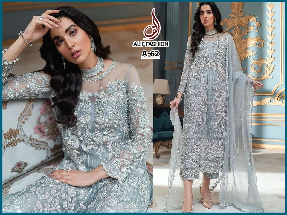 ALIF FASHION* hitting market again with exclusively trending series of pakistani catlogs uploaded by Fatema Fashion on 6/4/2023