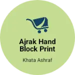 Business logo of Ajrak hand block print