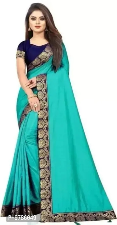 Lace Work Art Silk Sarees with Blouse uploaded by Shreeji New Fashion on 6/4/2023