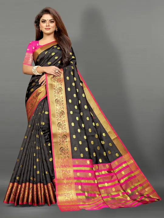 *Ready Stock *
Murti 
Cotton silk saree
Zari weawing Motifs all over saree
Contrast weaved blouse 

 uploaded by Divya Fashion on 6/4/2023