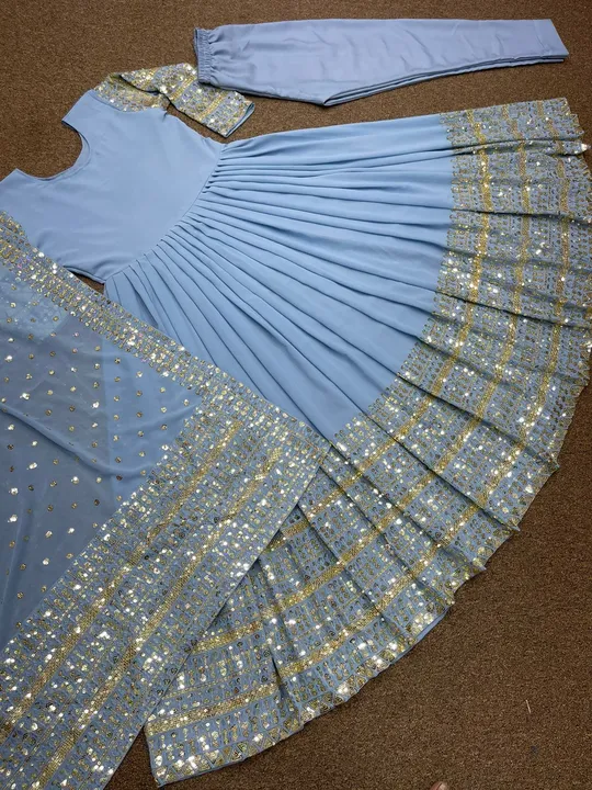 New Launching Designer Party Wear Beautiful Look Fancy Gown HK&1532 uploaded by Fatema Fashion on 6/4/2023