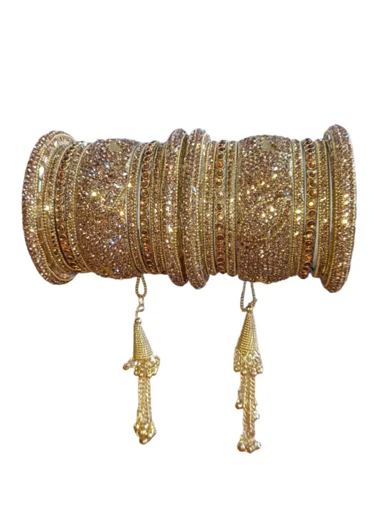 Brass bridal bangles  uploaded by Krishna collection on 6/4/2023