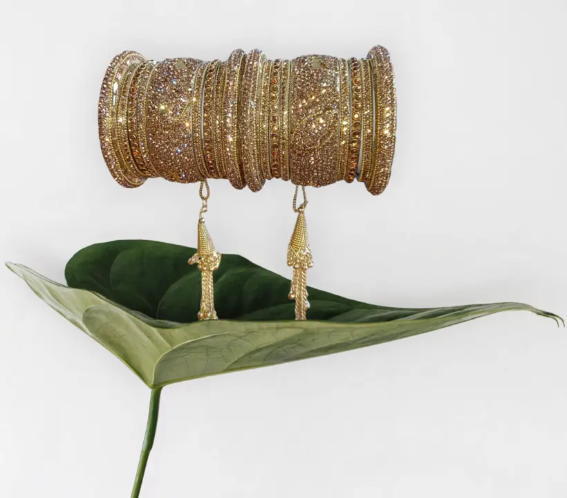Brass bridal bangles  uploaded by Krishna collection on 6/4/2023