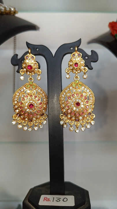 Gold plated earrings  uploaded by Krishna collection on 5/29/2024