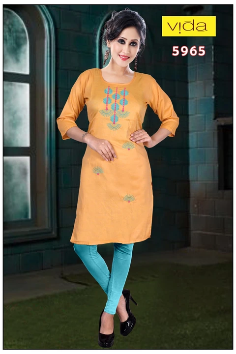 Vida Rayon Embroidered Kurta (5965) uploaded by Latitude Retail Private Limited on 6/4/2023