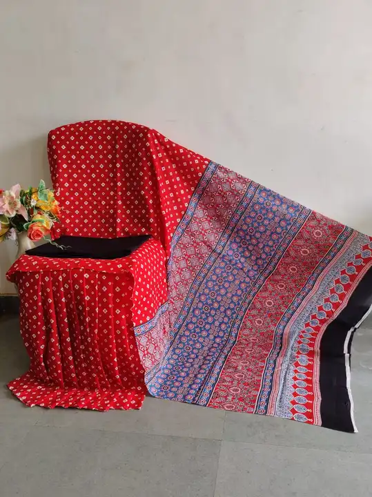 Handblock printed sarees uploaded by Khushi Handicrafts on 6/4/2023