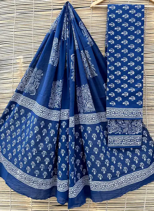 Cotton suit with mul dupatta  uploaded by Haksv on 6/5/2023