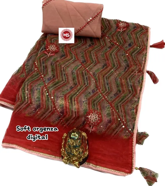 Oranza fabric lahriya saree uploaded by Deepika Designer Saree on 6/5/2023