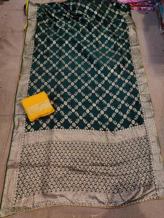 Pure Dola MX Jari fabric uploaded by Deepika Designer Saree on 6/5/2023