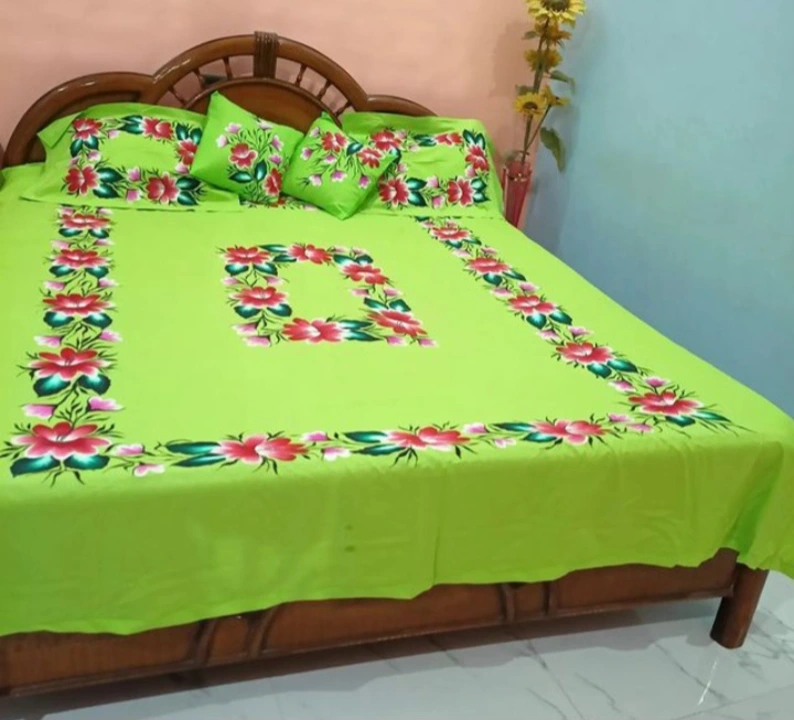Fashion bed seet Bedsheets hand paintings uploaded by Kashyap art on 6/5/2023