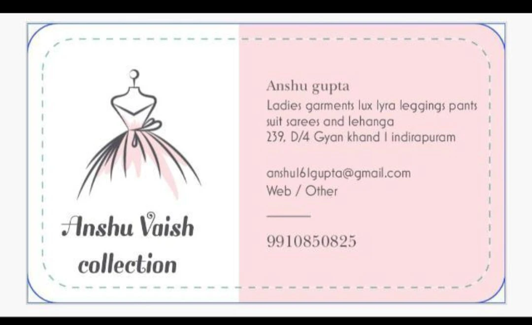 Shop Store Images of ANSHU vaish collection