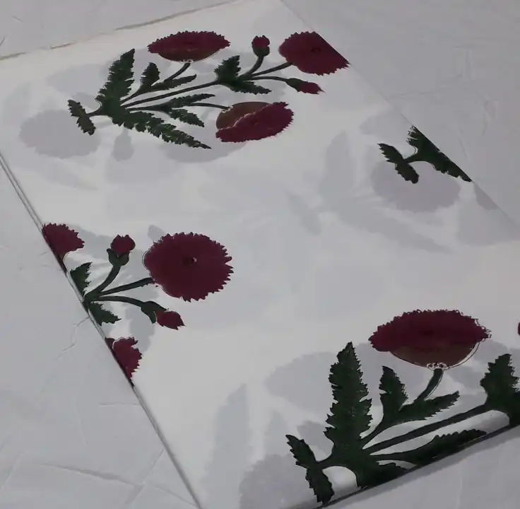 Bagru Hand block printed pure cotton running fabrics. uploaded by The print house  on 6/5/2023