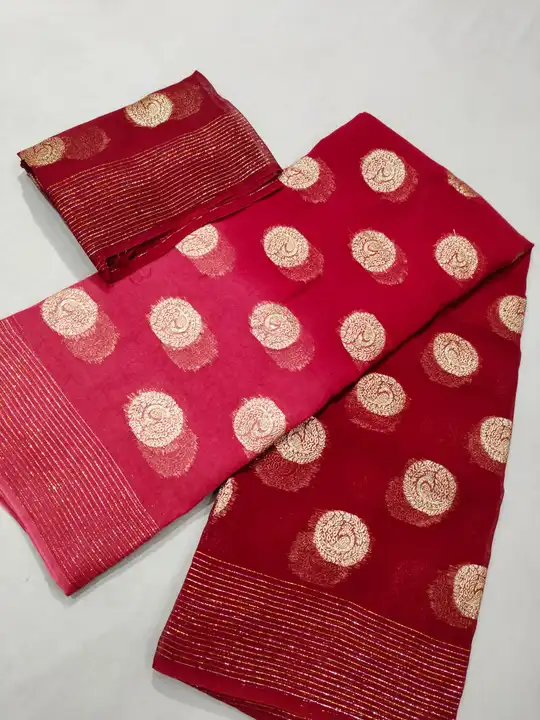 Saree georgette uploaded by SALASAR TEXTILES on 6/5/2023