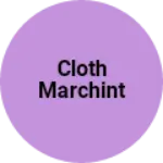 Business logo of Cloth marchint