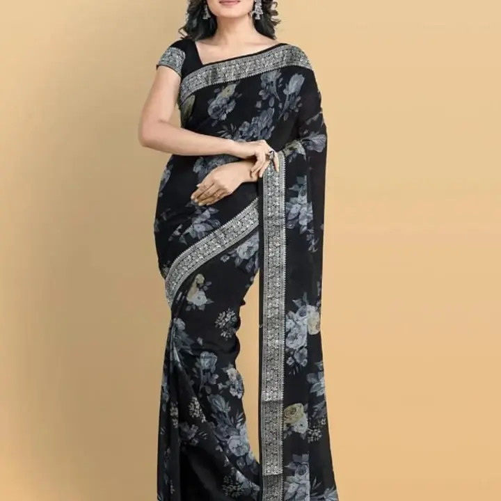 Premium Heavy Georgette Saree  uploaded by Ethnic24 on 6/5/2023
