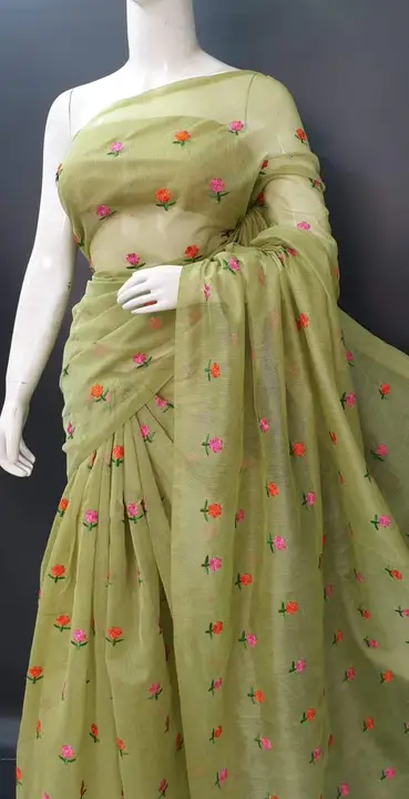 Kota silks embroidery work sarees  uploaded by M S handloom  on 6/5/2023