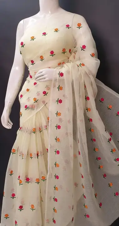 Kota silks embroidery work sarees  uploaded by M S handloom  on 6/5/2023