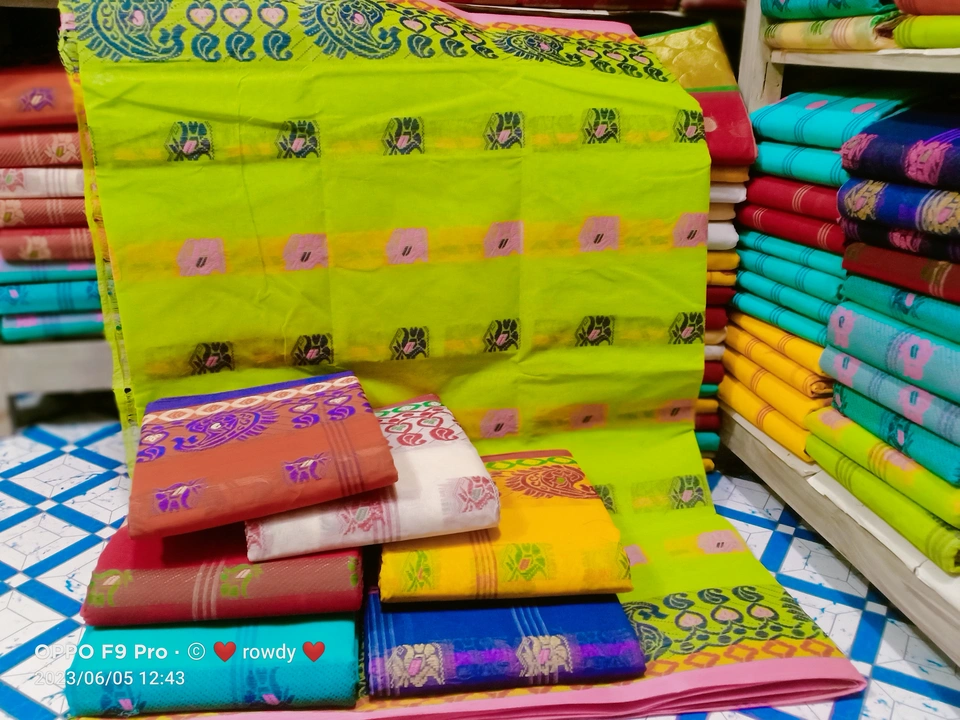 Tant saree shantipur ( wholesale price) ❤️🔱🌸 uploaded by business on 6/5/2023