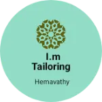 Business logo of I.M Tailoring