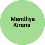 Business logo of Mandliya kirana