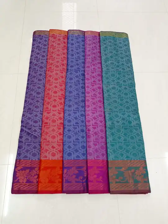 Kota Cotton Saree
Full Saree with Blouse
Colour - 5 
Set - 5
MOQ - 10
Price - 340/- per saree uploaded by business on 6/5/2023