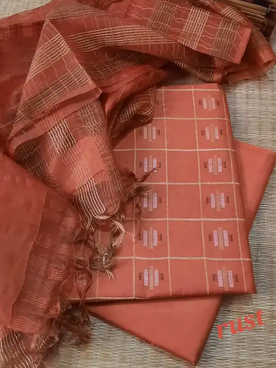 Pure Bhagalpuri Katan Stepal Soft Silk Dress Material  uploaded by Kiran Textile on 6/5/2023