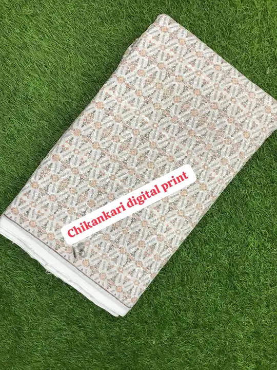 Chikankari cotton digital print  uploaded by FABRIC ZONE on 6/5/2023