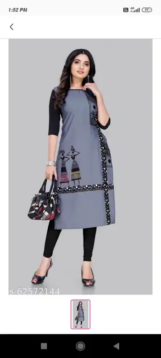 *STRAIGHT KURTI STOCK*

*FABRIC. AMERICAN CREPE*
*POLY PUTTA PACK*

*SIZE S. M. L. XL. 2XL.MIX*

 uploaded by M A Fashion on 6/5/2023