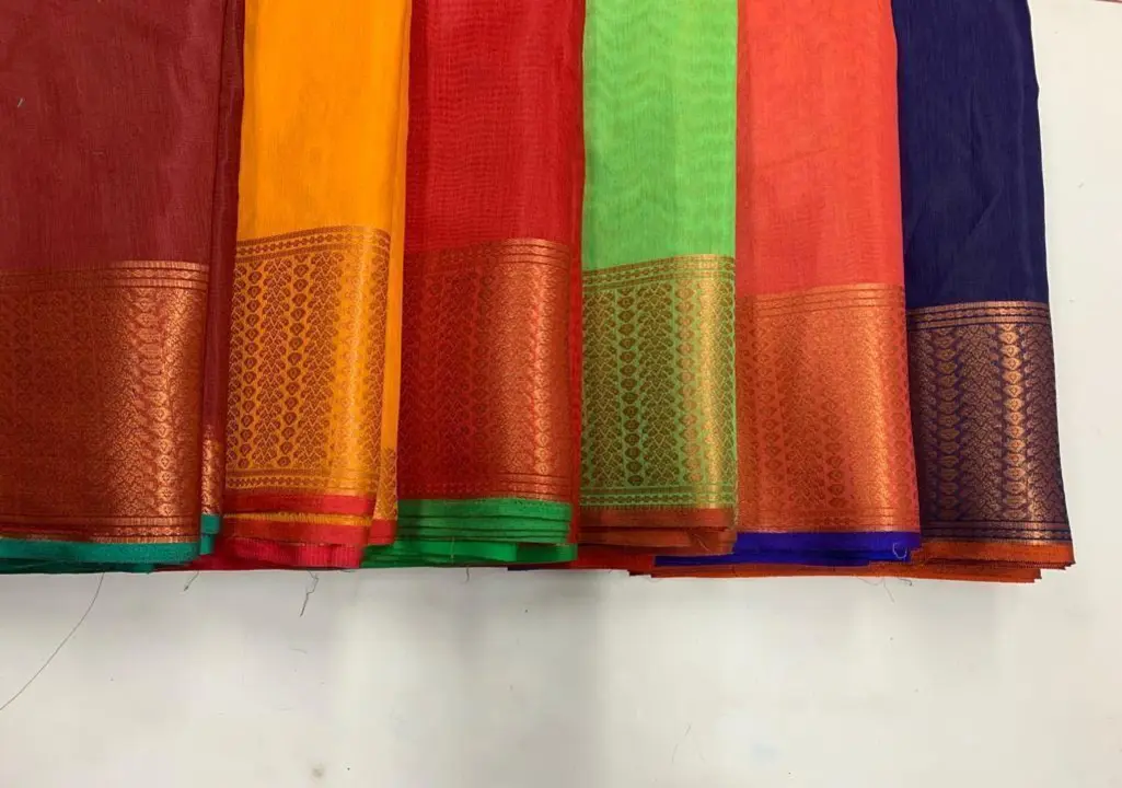 Cotton sarees uploaded by Manvi creation  on 6/5/2023