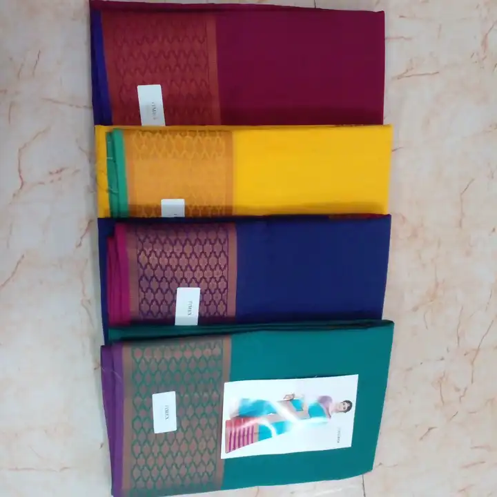 Cotton sarees uploaded by Manvi creation  on 6/5/2023