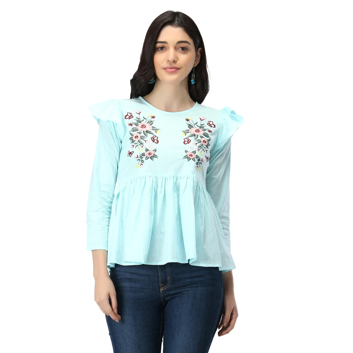 Women Cotton Printed Top Half Sleeve for women  uploaded by Aasma Fashion Knitwear on 6/5/2023