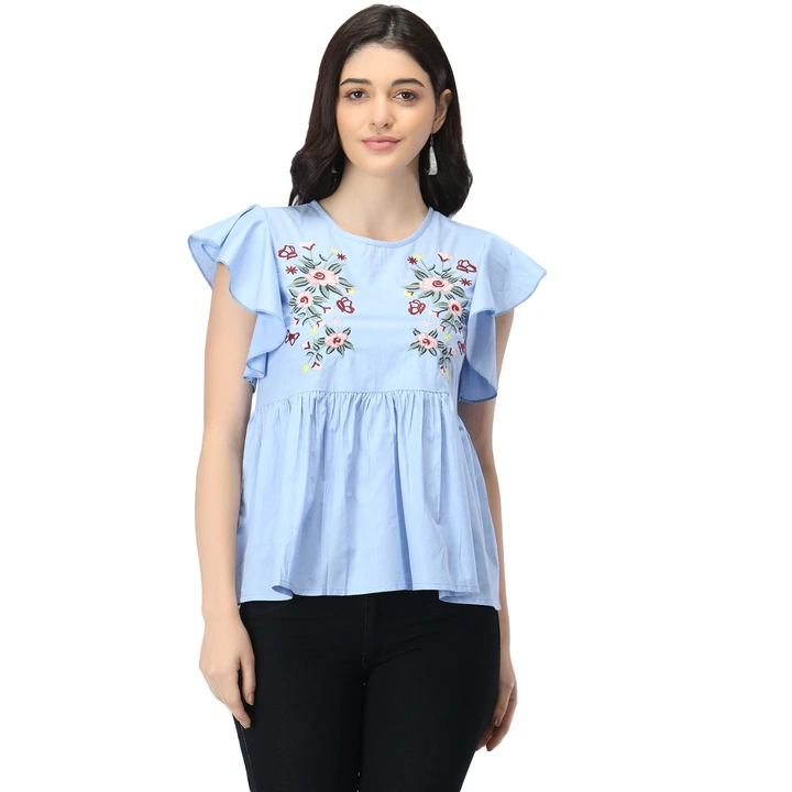 Women Cotton Printed Top Half Sleeve for women uploaded by Aasma Fashion Knitwear on 6/5/2023