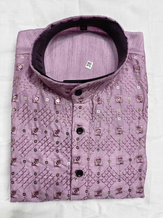 Earth Art embroidery sequence kurta for men  uploaded by Earth Art on 6/5/2023