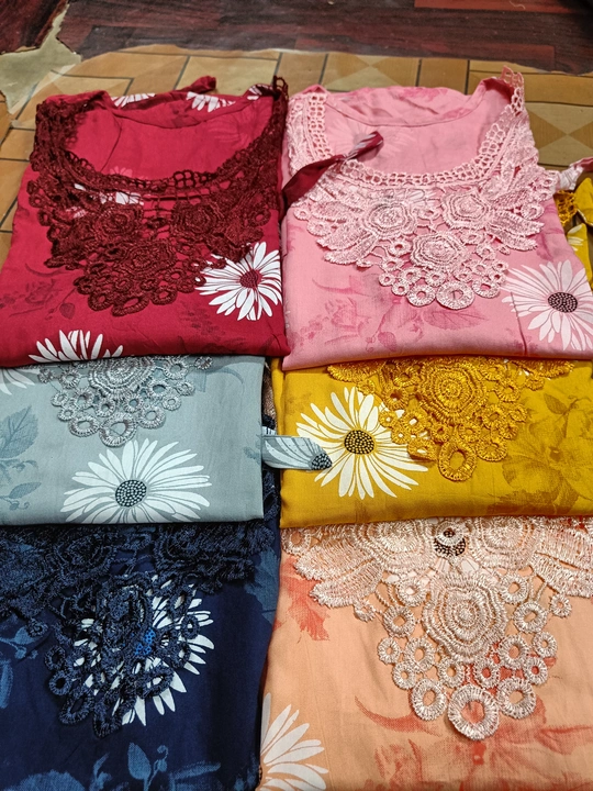 Lyon cotton v and lace  uploaded by New Tarak Nath Dresses on 6/5/2023
