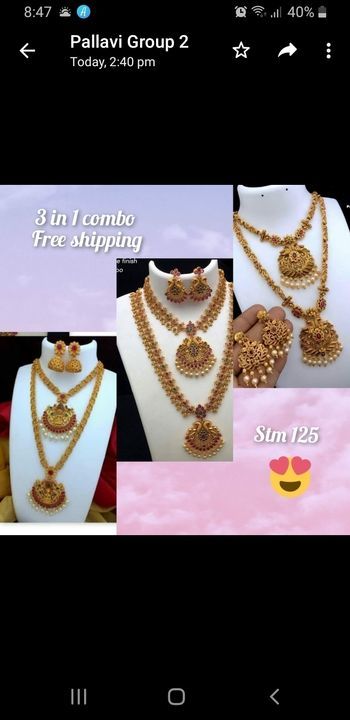 Jewellery Set Combo uploaded by business on 3/12/2021