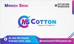 Business logo of M S Cotton