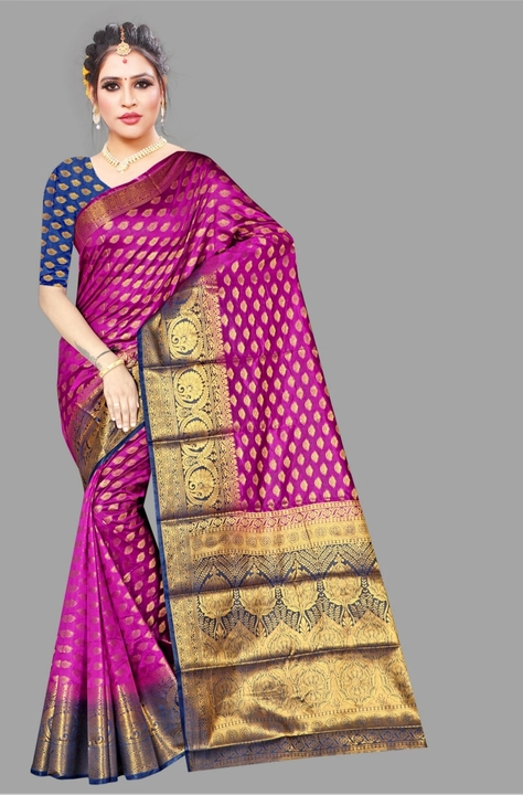 Post image Hey! Checkout my new product called
Banarasi sarees fabric balatan Silk sarees Jari weaving colour 6 .