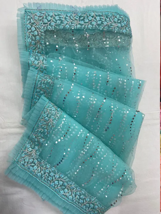 *D.No.15031*

 *NEW LAUNCHING*

👗 *SAREE* - Soft Mono Net With Mirror Foil Work And With Thread Emb uploaded by Maa Arbuda saree on 6/5/2023