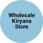 Business logo of Wholesale kiryana store