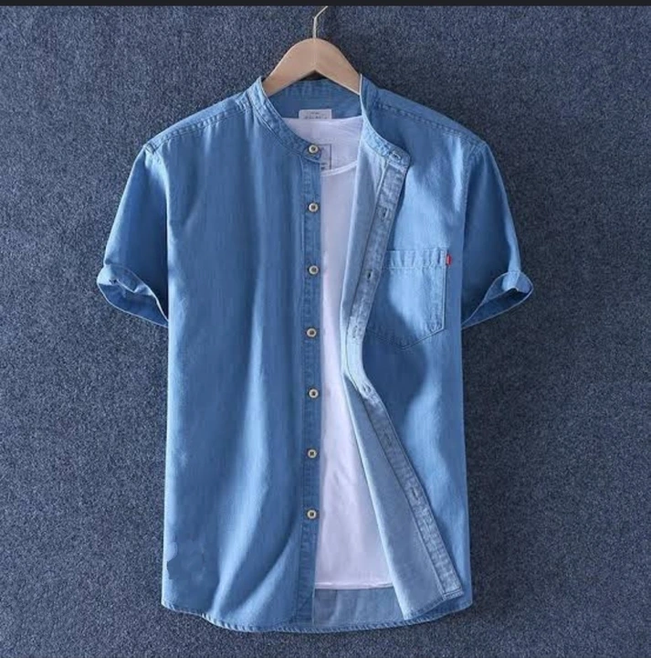 Denim shirts uploaded by business on 6/5/2023