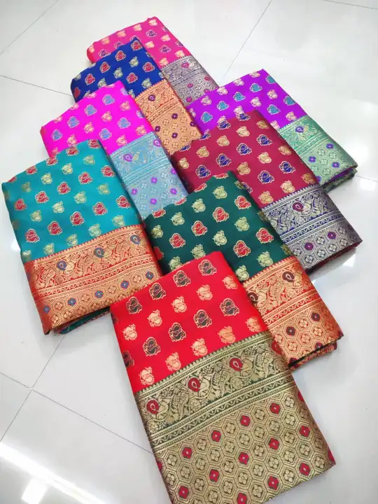 Soft silk saree uploaded by N k sarees on 6/5/2023