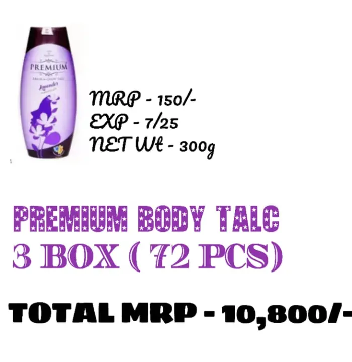 Premium Body Talc  uploaded by Chairana on 6/5/2023