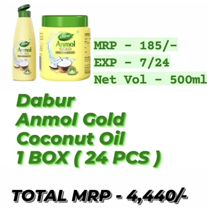 Dabur Anmol Gold Coconut Oil  uploaded by Chairana on 6/5/2023