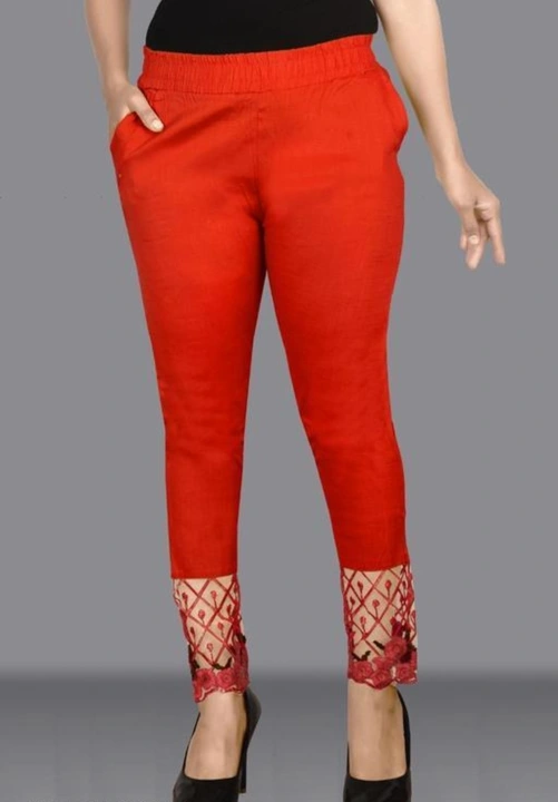 Red rose lace trousers  uploaded by Arish garments  on 6/5/2023