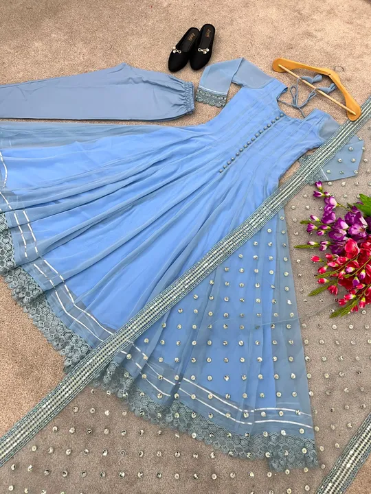 *ZF-319* 👌❤️

👉👗💥*Launching New Designer Party Wear Look Gown *💥👗👌

🧵 *Fabric Detail* 🧵

👗 uploaded by Fashion Textile  on 6/5/2023