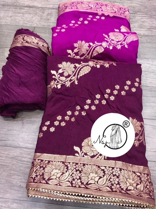 ..Presents  traditional Saree*  

beautiful  colour combination saree for all ladies 

💖original pr uploaded by Gotapatti manufacturer on 6/6/2023