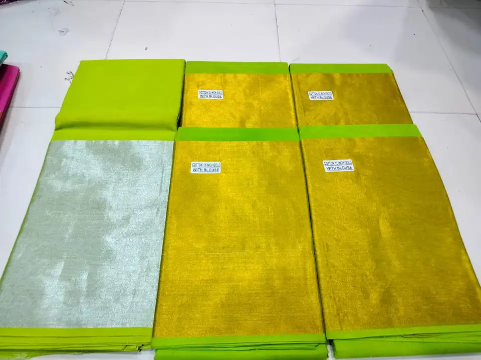 SS cotton sarees with blouse  uploaded by Radhika clothes on 6/6/2023
