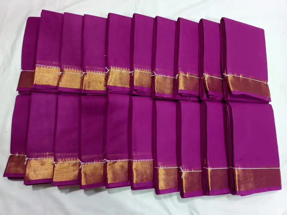Mangalgiri sarees with blouse uploaded by Radhika clothes on 6/6/2023